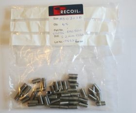 M8-0.8x3D wire thread inserts (bag of 45)