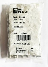M9-1.25x2D (bag of 100)