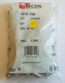 M9-1x2D wire thread inserts (split bag of 80)