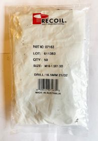 M16-1.5X1.5D Recoil wire thread inserts (bag of 50) 