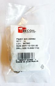 BSW 1/2-12x1D Recoil wire thread inserts (bag of 10)